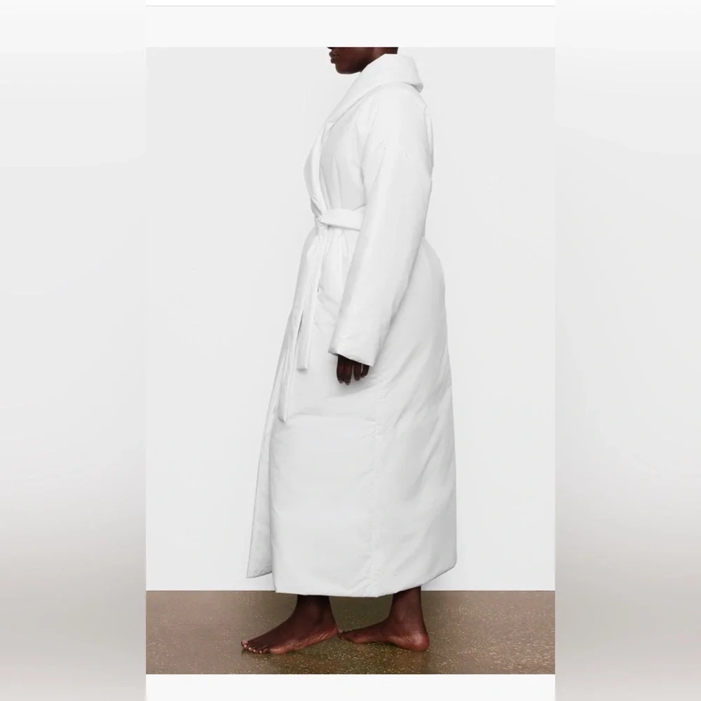 SOLD SKIMS COTTON DUVET ROBE, Size XXS, $475 - Picture 10 of 14
